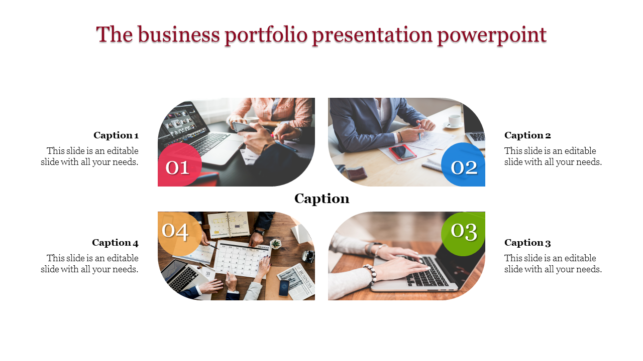 portfolio presentation powerpoint-The business portfolio presentation powerpoint